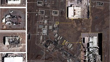 Pabrik Pengayaan Bahan Bakar (Fuel Enrichment Plant/FEP) di Natanz Foto: Vantor via Reuters