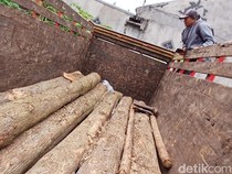 Angkut 7 Batang Kayu Jati Ilegal dari TPK Banjarwaru Blora, 3 Orang Diciduk