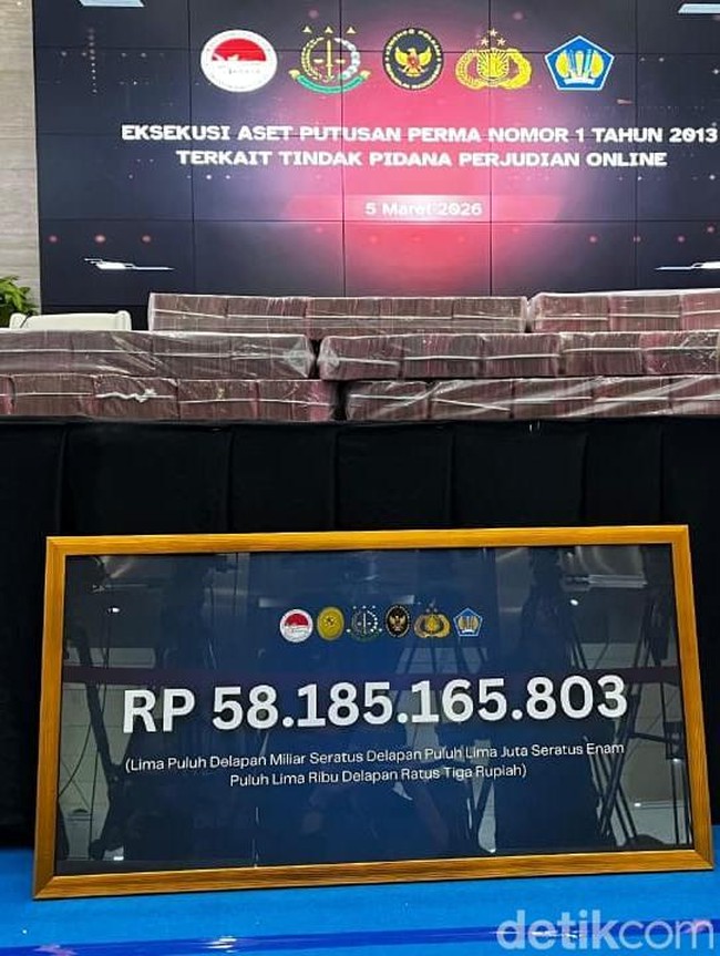 Potret Tumpukan Uang Rp 58 Miliar Kasus Judol Disita Bareskrim