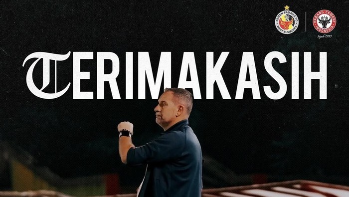 ScreenshotPengumuman pemecatan pelatih Semen Padang FC. (Dok IG Semen Padang)