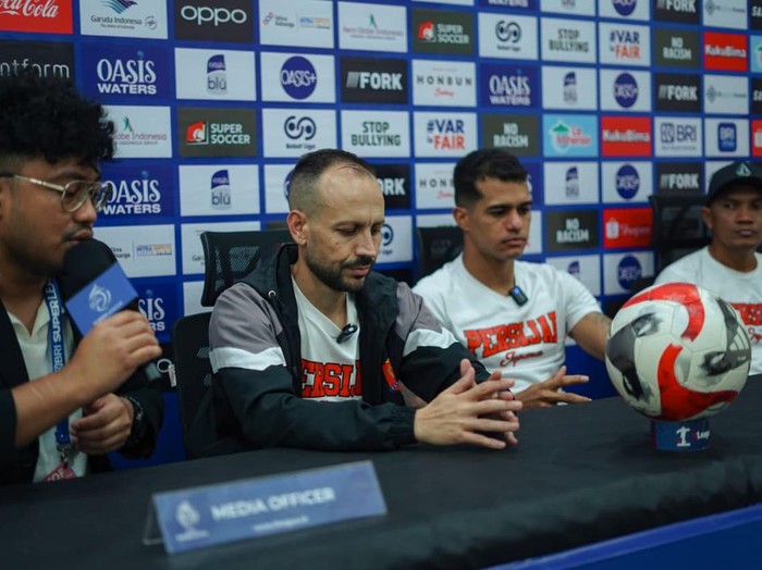 Konferensi pers Persijap Jepara jelang melawan Persis Solo, Rabu (4/3/2026).