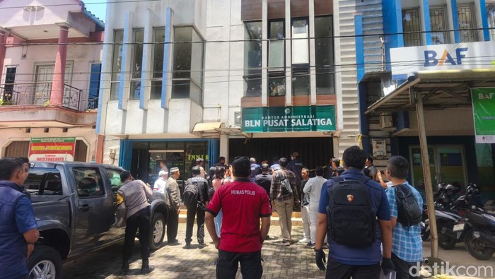 Penampakan kantor BLN yang digeledah Polda Jateng di Salatiga, Kamis (5/3/2026).