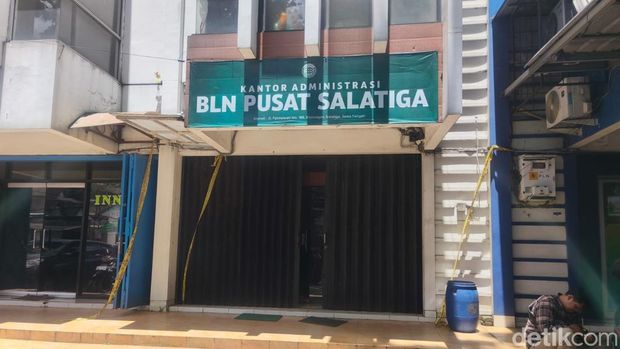 Penampakan kantor BLN yang digeledah Polda Jateng di Salatiga, Kamis (5/3/2026).