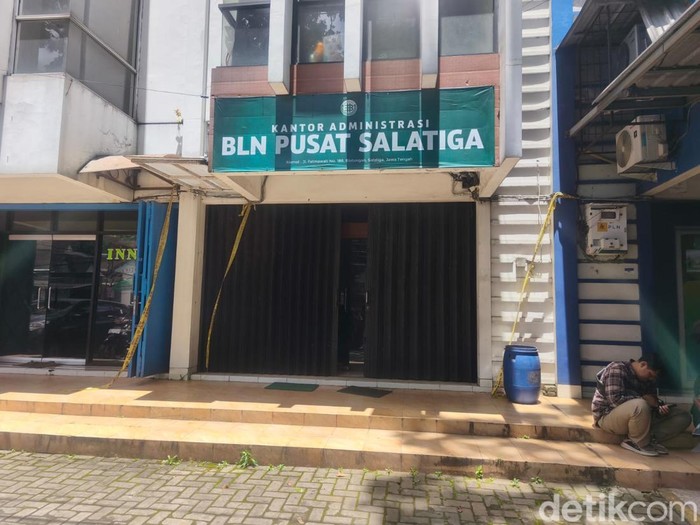 Penampakan kantor BLN yang digeledah Polda Jateng di Salatiga, Kamis (5/3/2026).