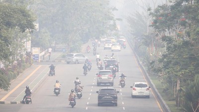 Pontianak Diselimuti Kabut Asap Karhutla