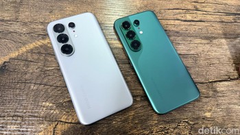 Hanya di Indonesia saja ponsel ini dikenal dengan nama Tecno Camon 50 Pro 5G. Ponsel ini hadir dalam pilihan warna Nebuka Titanium, Cypress Green, Moonshadow Black, dan Misty Purple. Foto: Virgina Maulita Putri/detikINET