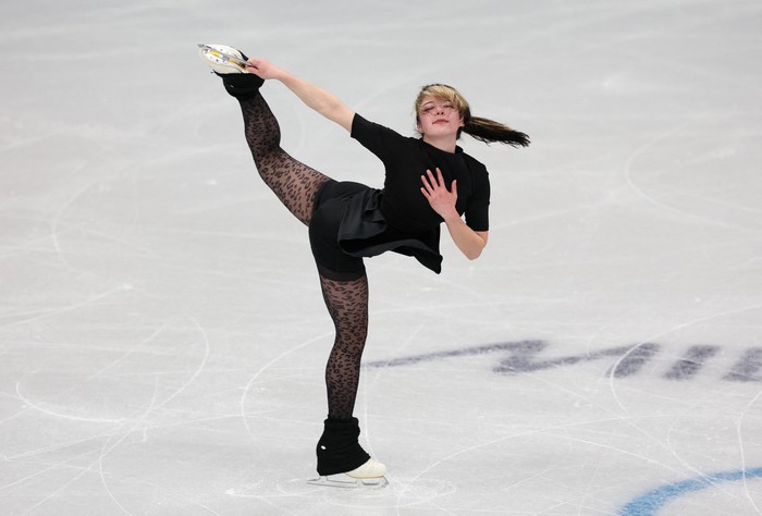 Milano Cortina 2026 Olympics - Figure Skating Training - Milano Ice Skating Arena, Milan, Italy - February 04, 2026. Alysa Liu of United States during training REUTERS/Amanda Perobelli