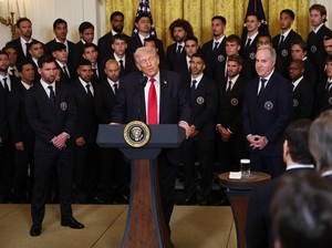 Donald Trump Sambut Lionel Messi Cs dengan.....Pidato Perang Lawan Iran!
