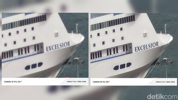 Tecno Camon 50 Pro 5G juga mendukung AI 60x Superzoom untuk zoom yang makin jauh. Hasil foto yang diambil menggunakan mode ini dapat dipertajam menggunakan fitur AI HD Enchancement. Foto: Virgina Maulita Putri/detikinet