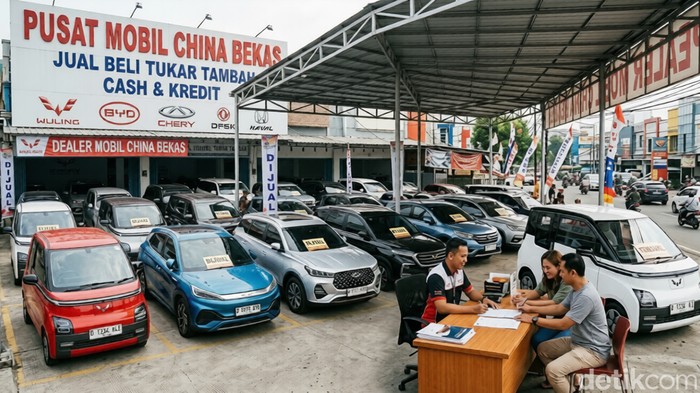 Ilustrasi dealer mobil bekas.