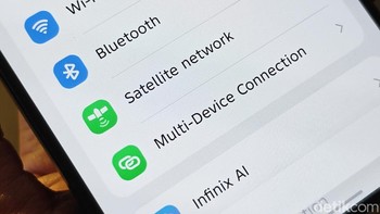 Ada koneksi satelit. Foto: Adi FR/detikINET