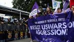 Aksi Protes Serangan AS-Israel di Manila