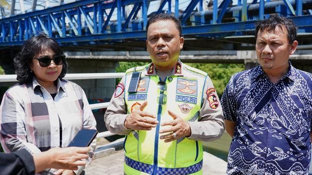 Kakorlantas Cek Jalur di Bali