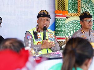 Kakorlantas Gelar Polantas Menyapa di Bali, Pastikan Lebaran dan Nyepi Aman