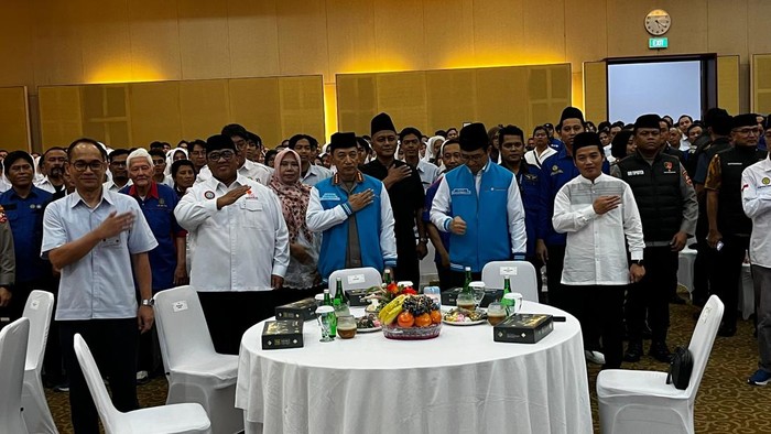 Kapolri di acara buka puasa bersama buruh KSPSI (Rumondang/detikcom)
