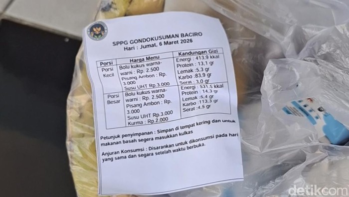 Pencantumkan kandungan gizi serta harga pada makan bergizi gratis (MBG) menuai respons yang cukup positif dari sekolah maupun wali murid.