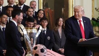 Lionel Messi Ketemu Donald Trump di Gedung Putih