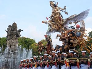 Malam Pengerupukan Denpasar Dijaga 1.200 Aparat Gabungan