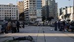 Pengungsi dari Pinggiran Beirut Berkumpul di Martyrs Square