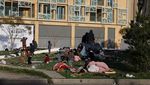 Pengungsi dari Pinggiran Beirut Berkumpul di Martyrs Square