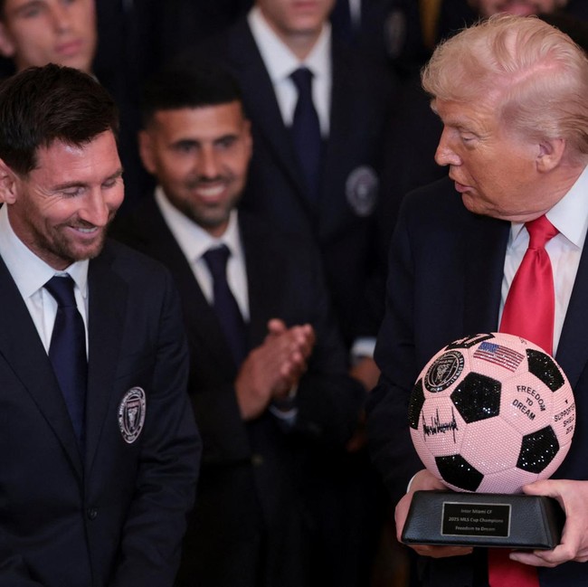 Trump Sambut Lionel Messi dan Inter Miami di Gedung Putih