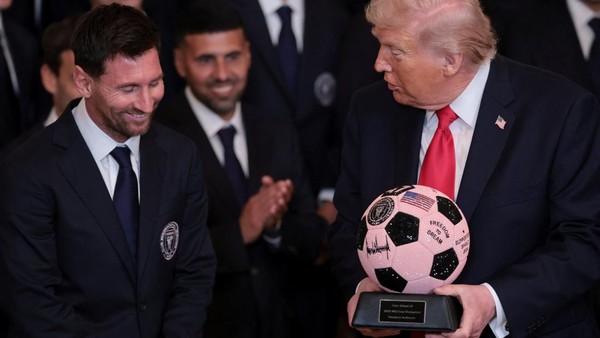 Trump Sambut Lionel Messi dan Inter Miami di Gedung Putih