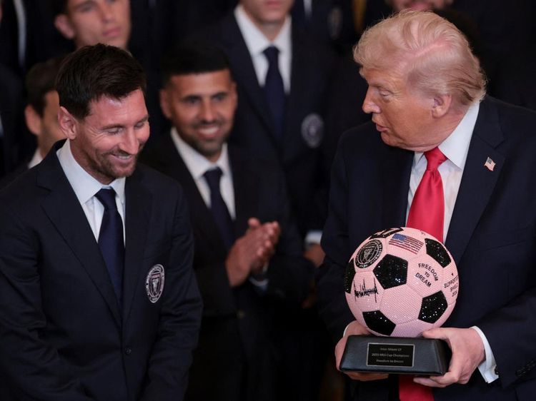 Trump Sambut Lionel Messi dan Inter Miami di Gedung Putih