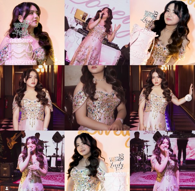 Putri sulung Angel Karamoy, Lovely Maria Rumangkang, baru saja berulang tahun yang ke-18. Merayakan ulang tahunnya, Lovely menggelar pesta ulang tahun meriah. Foto: Instagram/@lovelyrum