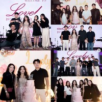 Seperti biasa, Angel tampil cantik kenakan dress berkerah warna hitam. Rambut panjangnya tampak dibiarkan terurai. Di usianya yang 39 tahun, Angel tetap terlihat awet muda. Foto: Instagram/@lovelyrum