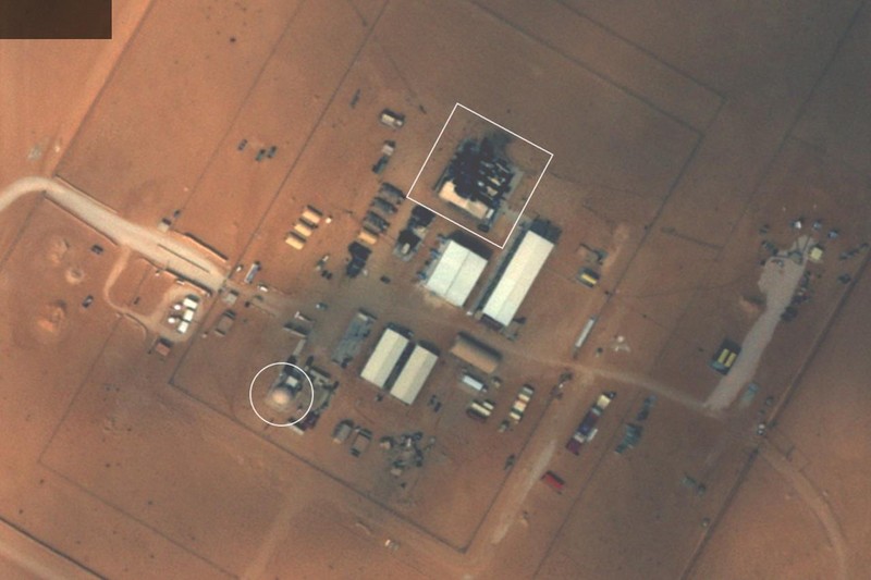 Citra Satelit Dampak Serangan Drone Iran