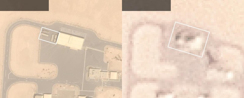 Citra Satelit Dampak Serangan Drone Iran