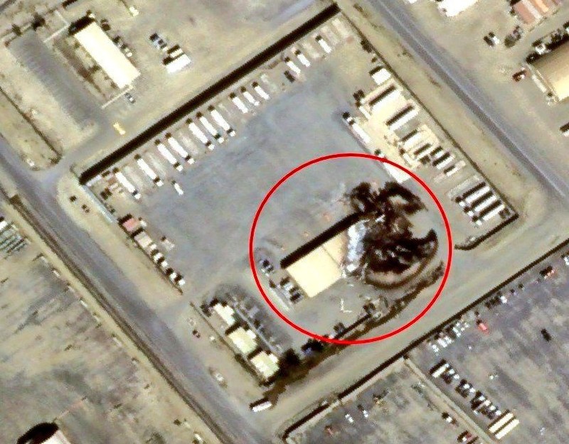 Citra Satelit Dampak Serangan Drone Iran