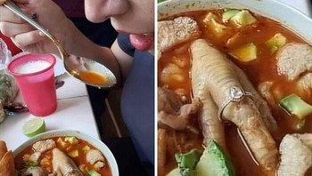 Entah kenapa harus pakai ceker ayam. Foto: Jayzan Dela Virgen via Bored Panda  