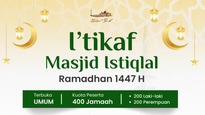 Iktikaf di Masjid Istiqlal