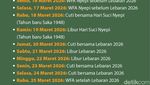 Jadwal WFA dan Cuti Bersama Lebaran 2026
