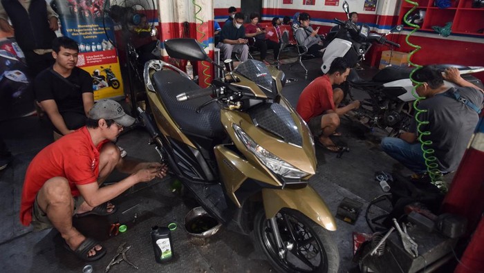 Jasa Servis Motor Meledak Jelang Arus Mudik, Bengkel Tangani 200 Unit Per Hari