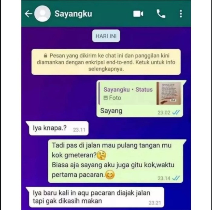 Deskripsi kondisi fisik yang lucu