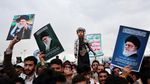 Pendukung Houthi Gelar Demo Solidaritas untuk Iran, Lebanon, dan Palestina di Sanaa