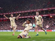 Barcelona Jaga Jarak Empat Poin dari Real Madrid Usai Kalahkan Athletic Bilbao