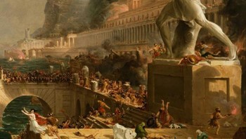 Sejarawan mengidentifikasi tahun 536 M sebagai tahun terburuk untuk hidup. Hal ini lantaran adanya kabut misterius yang membuat separuh dunia ke dalam kegelapan. Letusan gunung berapi besar memicu dekade terdingin dalam 2.300 tahun. Awan misterius menutupi matahari, suhu musim panas turun, tanaman gagal panen, dan orang-orang di seluruh Eropa serta sebagian Asia dengan cepat kehilangan harapan. Sejarawan Bizantium Procopius mengamati periode gelap terjadi selama 18 bulan. Foto: Bored Panda