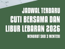 Jadwal Cuti Bersama dan Libur Lebaran 2026 Menurut SKB 3 Menteri
