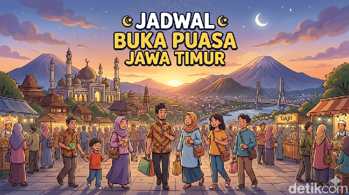 Jadwal buka puasa untuk wilayah Jawa Timur.