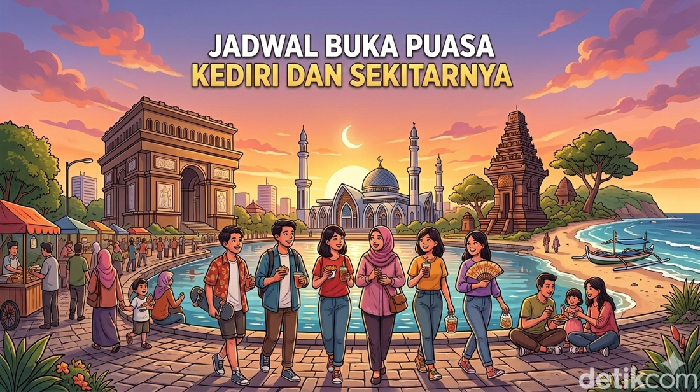 Jadwal buka puasa untuk wilayah Kediri dan sekitarnya.