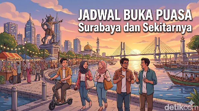 Jadwal Buka Puasa Surabaya dan Sekitarnya Hari Ini 16 Maret 2026