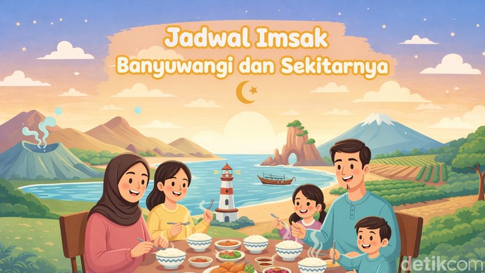 Jadwal imsak untuk wilayah Banyuwangi dan sekitarnya.