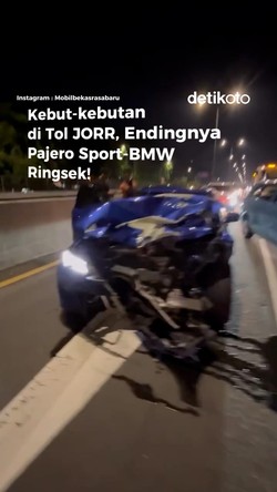 Video Kebut-kebutan di TOL, Pajero Sport -BMW Ringsek!