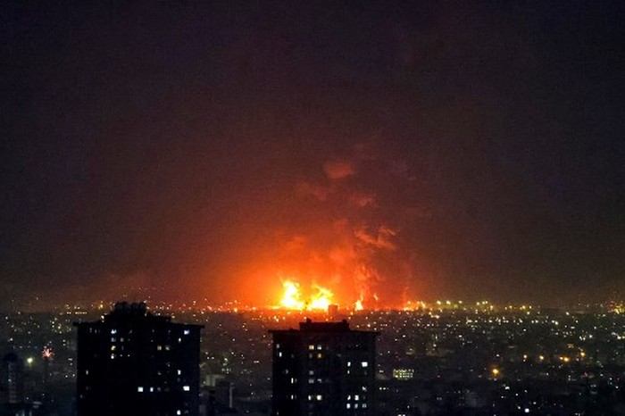 Explosions erupt following strikes at Tehran Oil Refinery in Tehran on March 7, 2026. The United States and Israel launched strikes against Iran on February 28, sparking swift retaliation by the Islamic republic which responded with missile attacks across the region. The war has dragged in global powers, upended the worlds energy and transport sectors, and brought chaos to even usually peaceful areas of the volatile region. (Photo by ATTA KENARE / AFP)