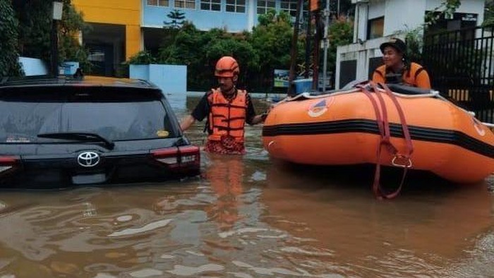 Sejumlah titik di Jakarta banjir pagi ini. (Dok. BPBD DKI Jakarta)