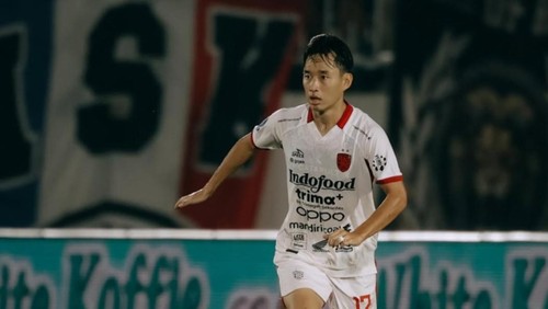 Teppei Yachida saat bermain dalam pertandingan Arema melawan Bali United di Stadion Kanjuruhan, Malang, Jatim, Jumat (6/3/2026). (Dok. Bali United)