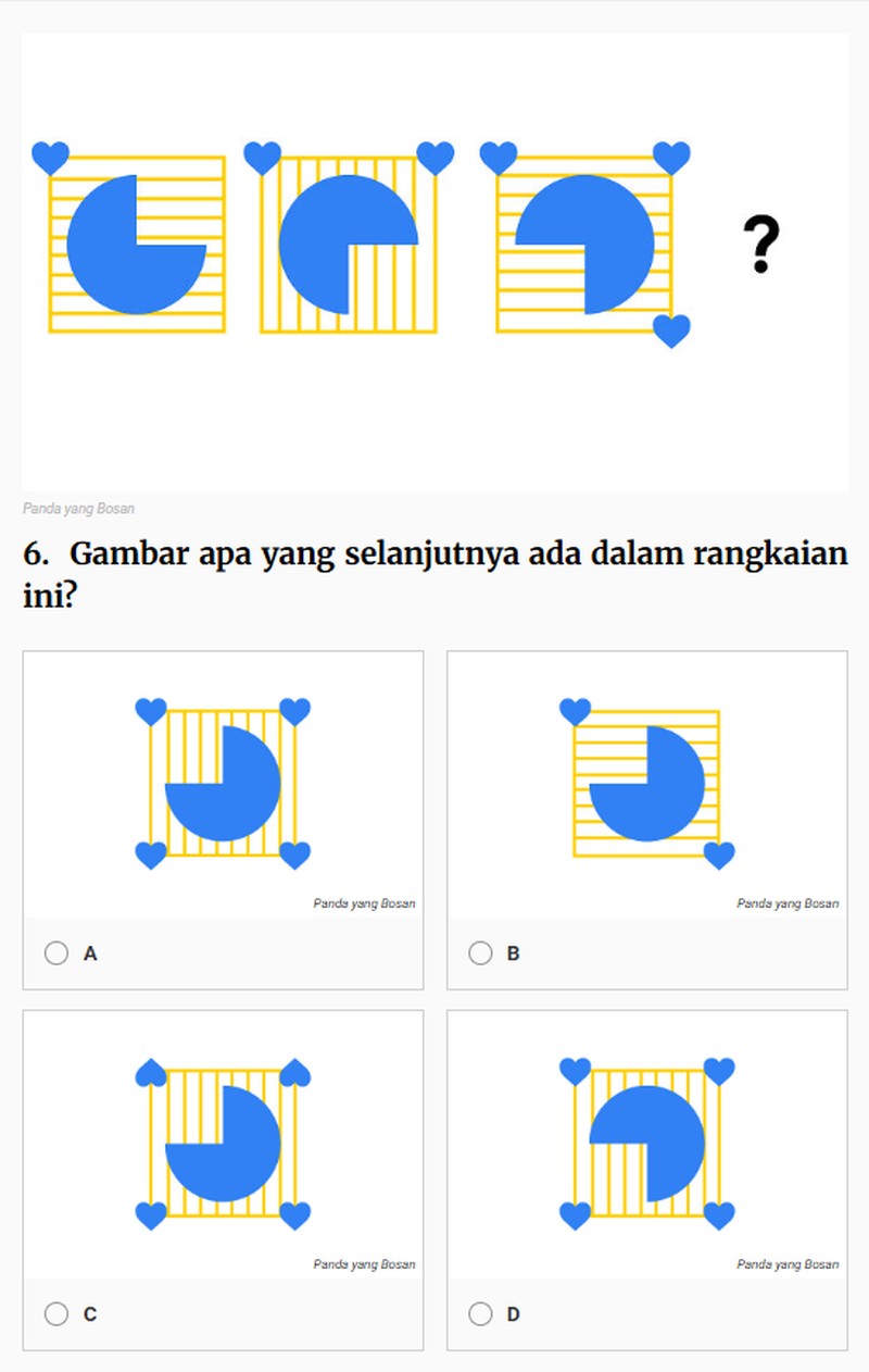Tes Kemampuan Nonverbal Naglieri (NNAT) adalah tes kecerdasaan yang dirancang Jack A Naglieri untuk anak usia 15-17 tahun. Namun orang dewasanya cukup kesulitan menjawabnya. Berani coba?
